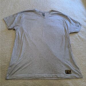 Til You Collapse Light Gray V-Neck Tee